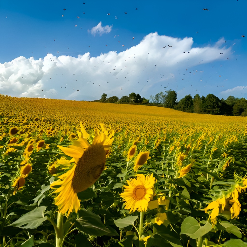 En los Campos de Girasoles: Control de Plagas y Maleza